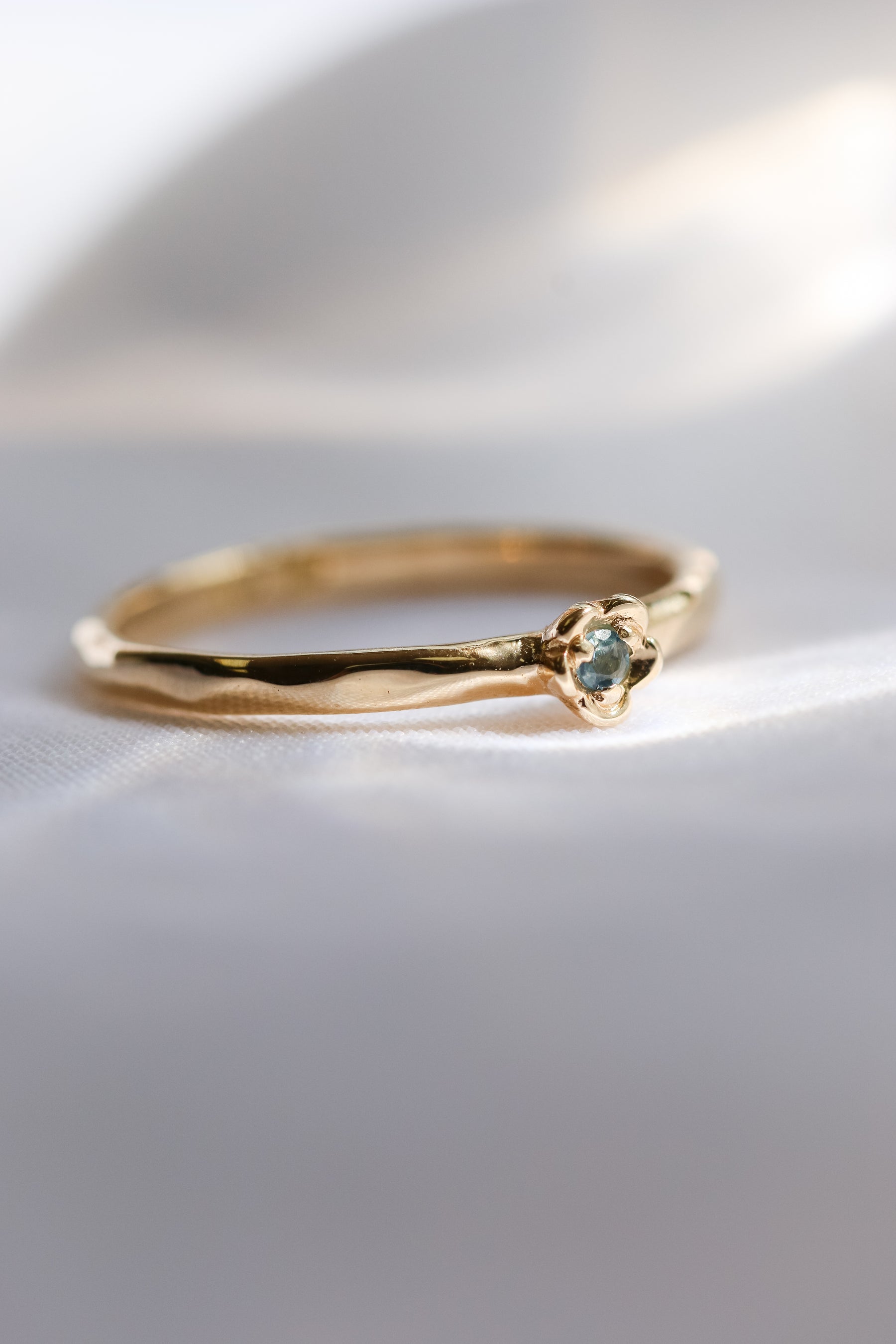 Barnacles ~ 1.75mm Gold Birthstone Ring