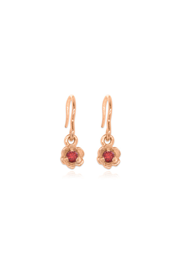 Barnacles ~ 2.5mm Gold Birthstone Earrings