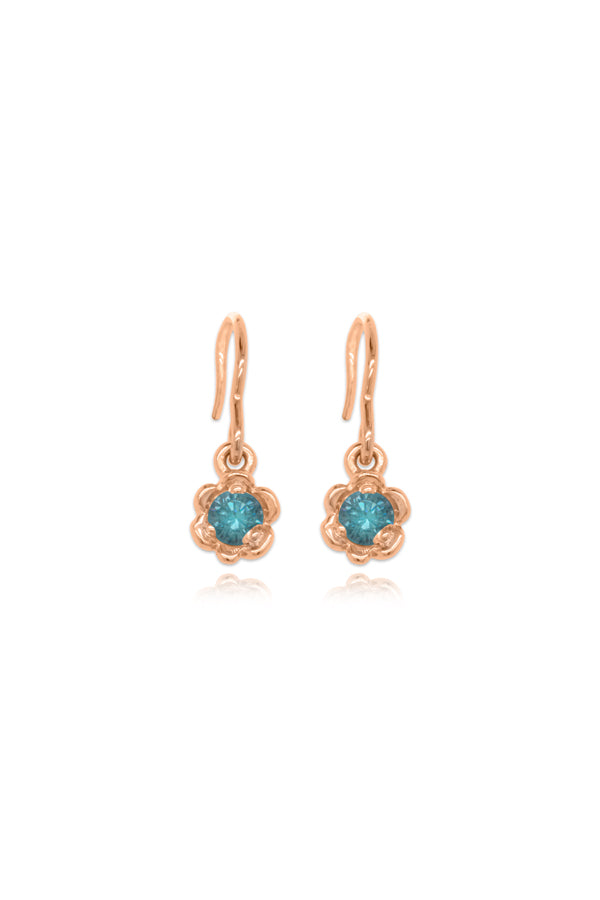 Barnacles ~ 3.5mm Gold Birthstone Earrings