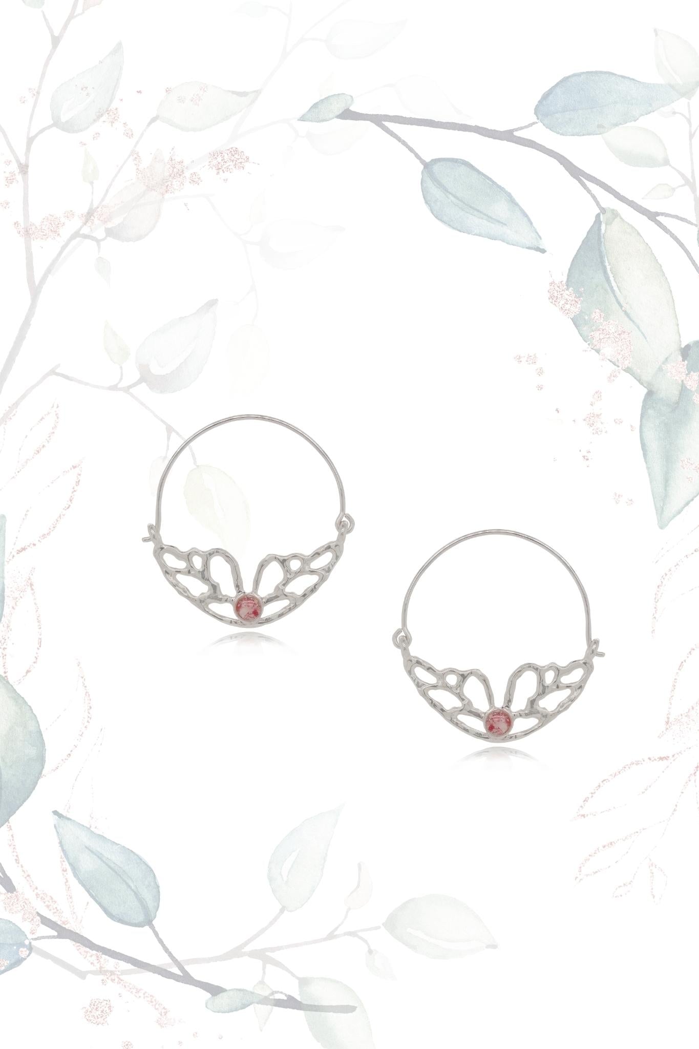 Butterfly ~ Small Hoop Earrings