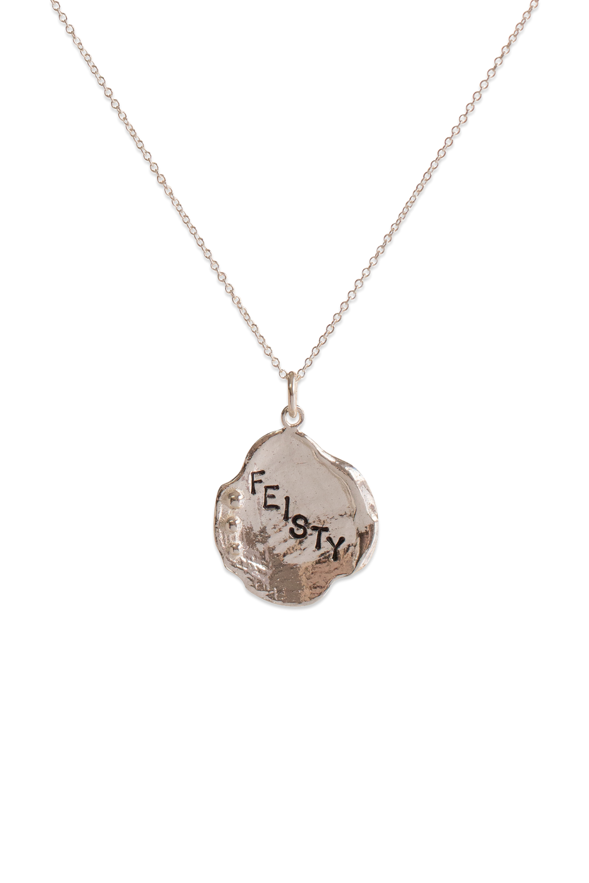 Bermy Vurds ~ Large Lilypad Custom Stamped Pendant - Alexandra Mosher Studio Jewellery Bermuda Fine