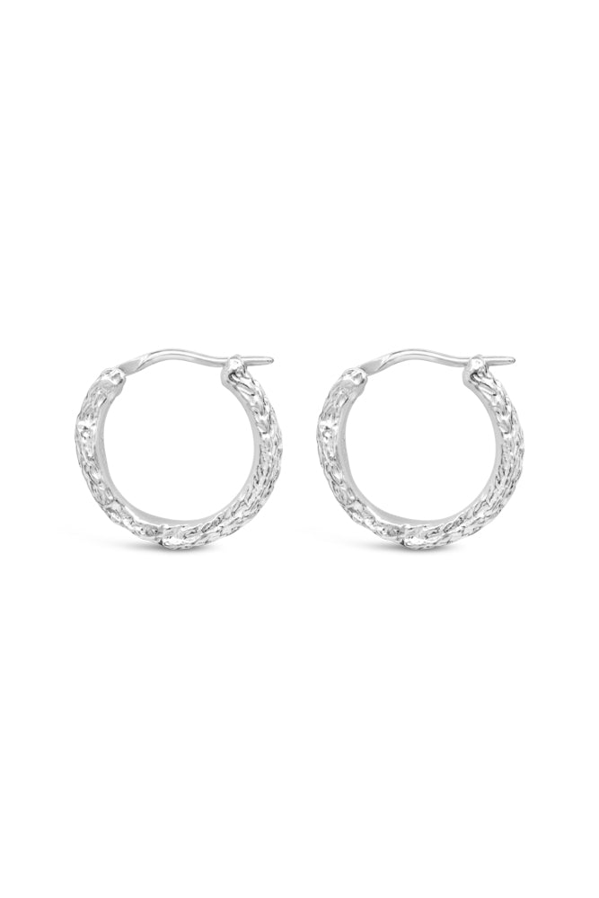 Hoops ~ Cedar Sprig Small Huggies