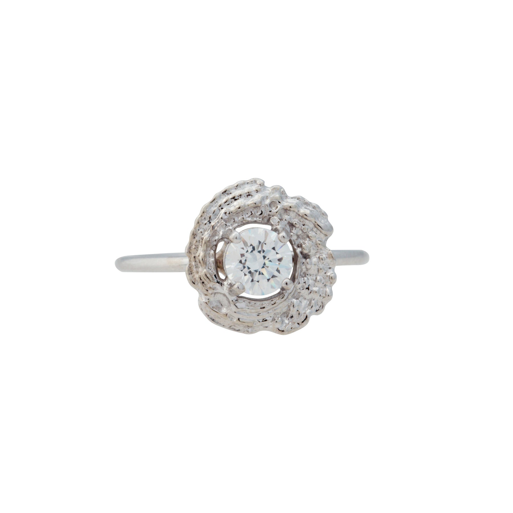 Bermuda Textures | Gold Small Shell Engagement Ring - Alexandra Mosher Studio Jewellery Bermuda Fine