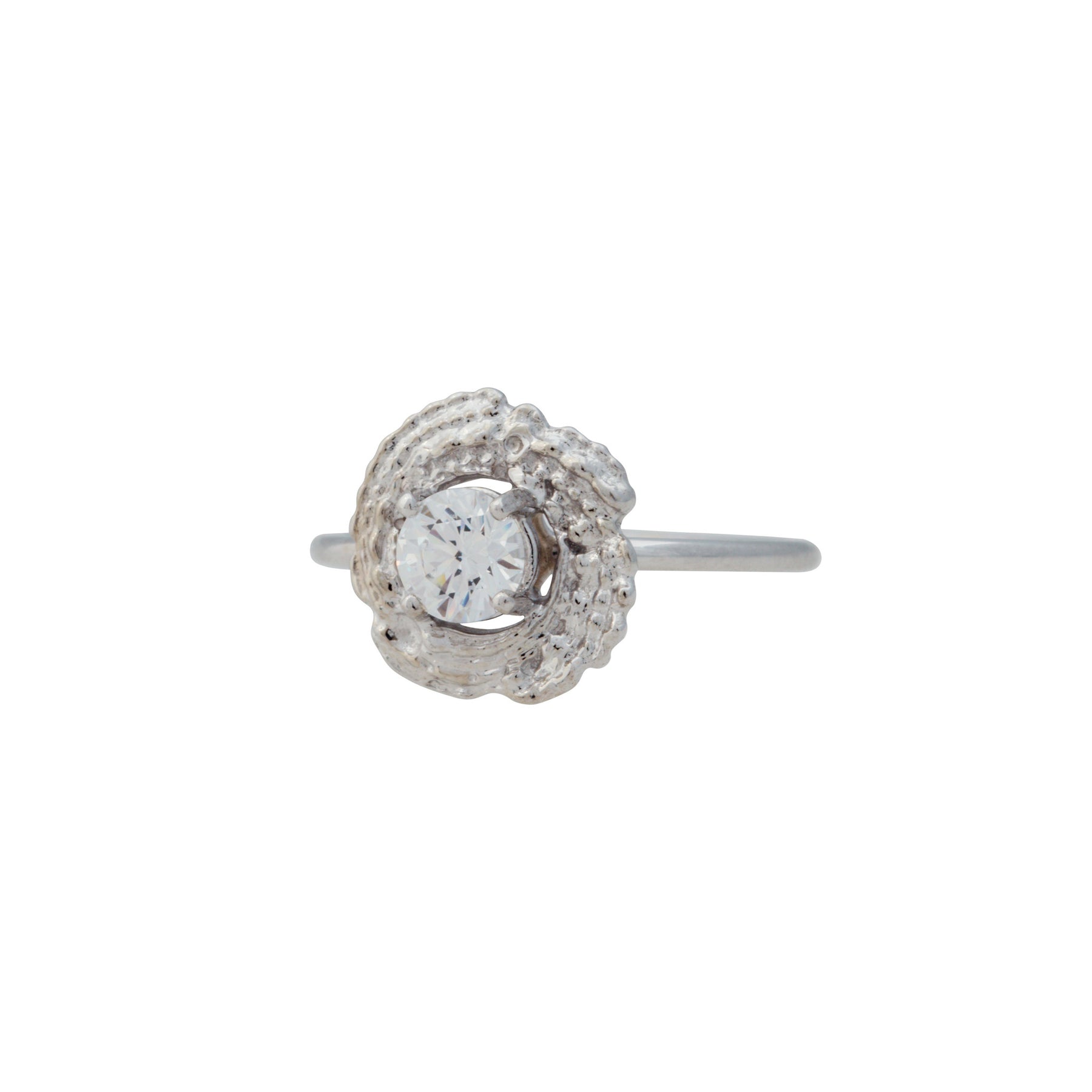 Bermuda Textures | Gold Small Shell Engagement Ring - Alexandra Mosher Studio Jewellery Bermuda Fine