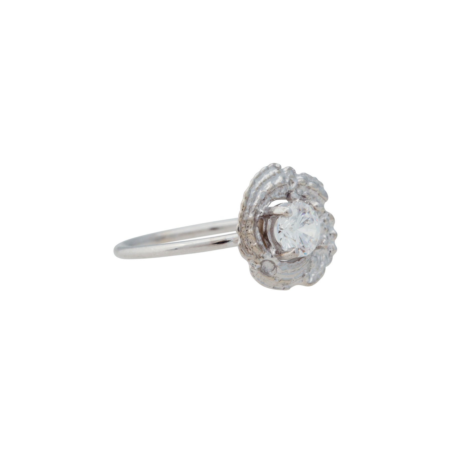 Bermuda Textures | Gold Small Shell Engagement Ring - Alexandra Mosher Studio Jewellery Bermuda Fine
