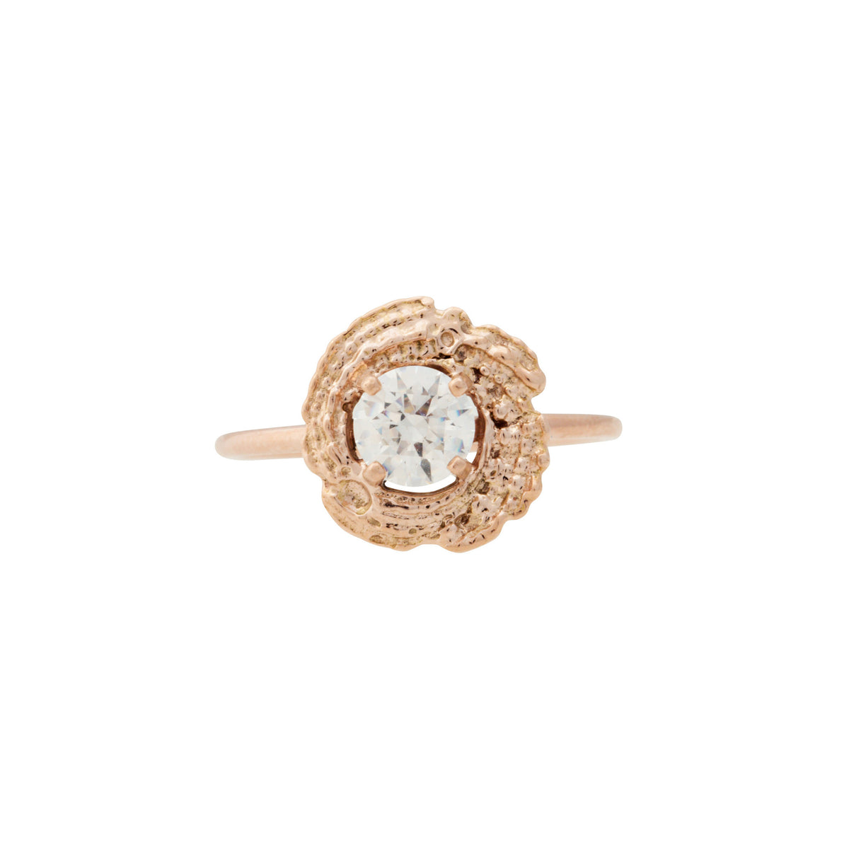 Bermuda Textures | Gold Small Shell Engagement Ring - Alexandra Mosher Studio Jewellery Bermuda Fine