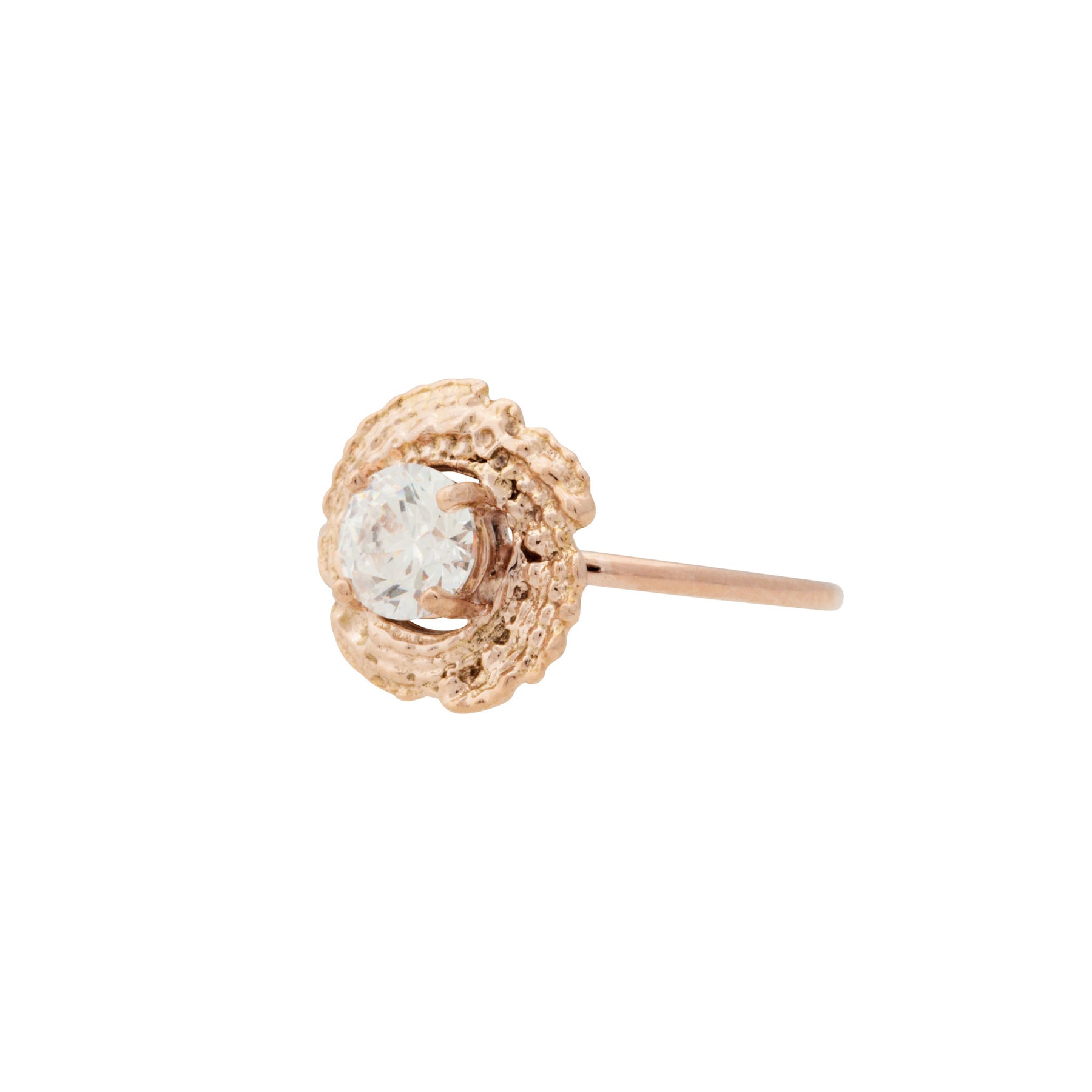 Bermuda Textures | Gold Small Shell Engagement Ring - Alexandra Mosher Studio Jewellery Bermuda Fine