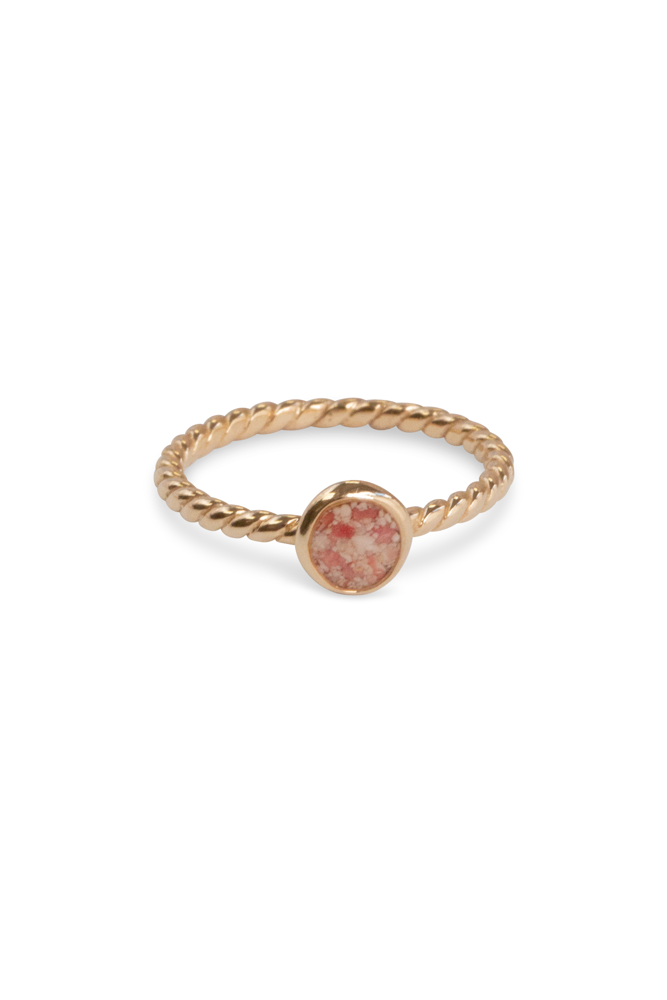Splash ~ Circle (Small) Braided Band Ring in Gold - Alexandra Mosher Studio Jewellery Bermuda Fine
