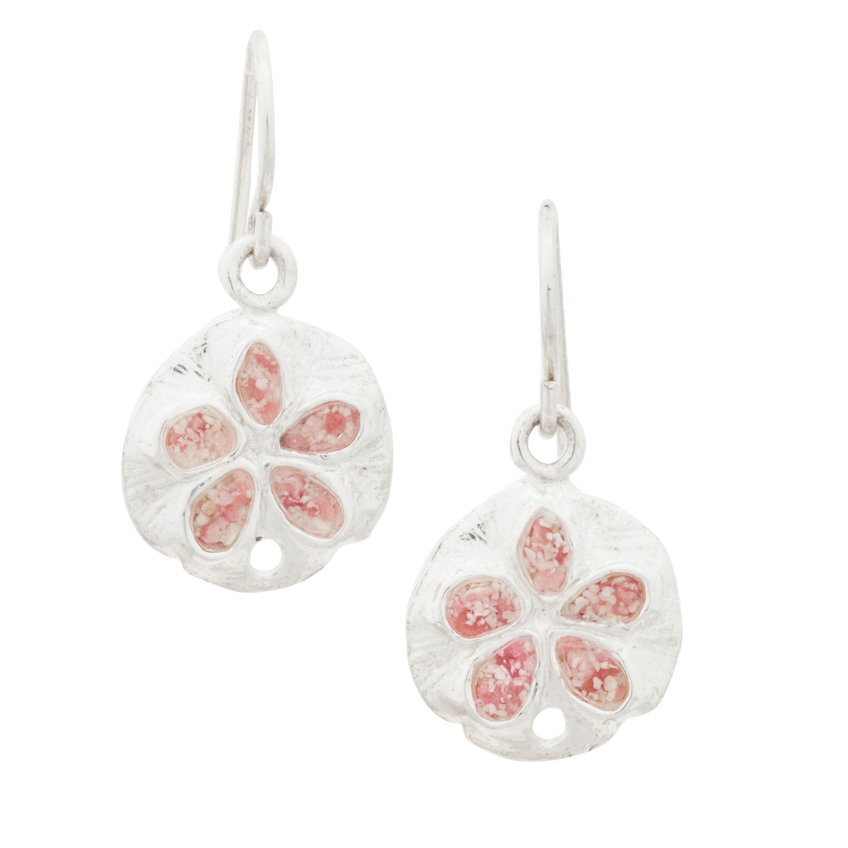 Friends ~ Sand Dollar (Small) Dangle Earrings - Alexandra Mosher Studio Jewellery Bermuda Fine