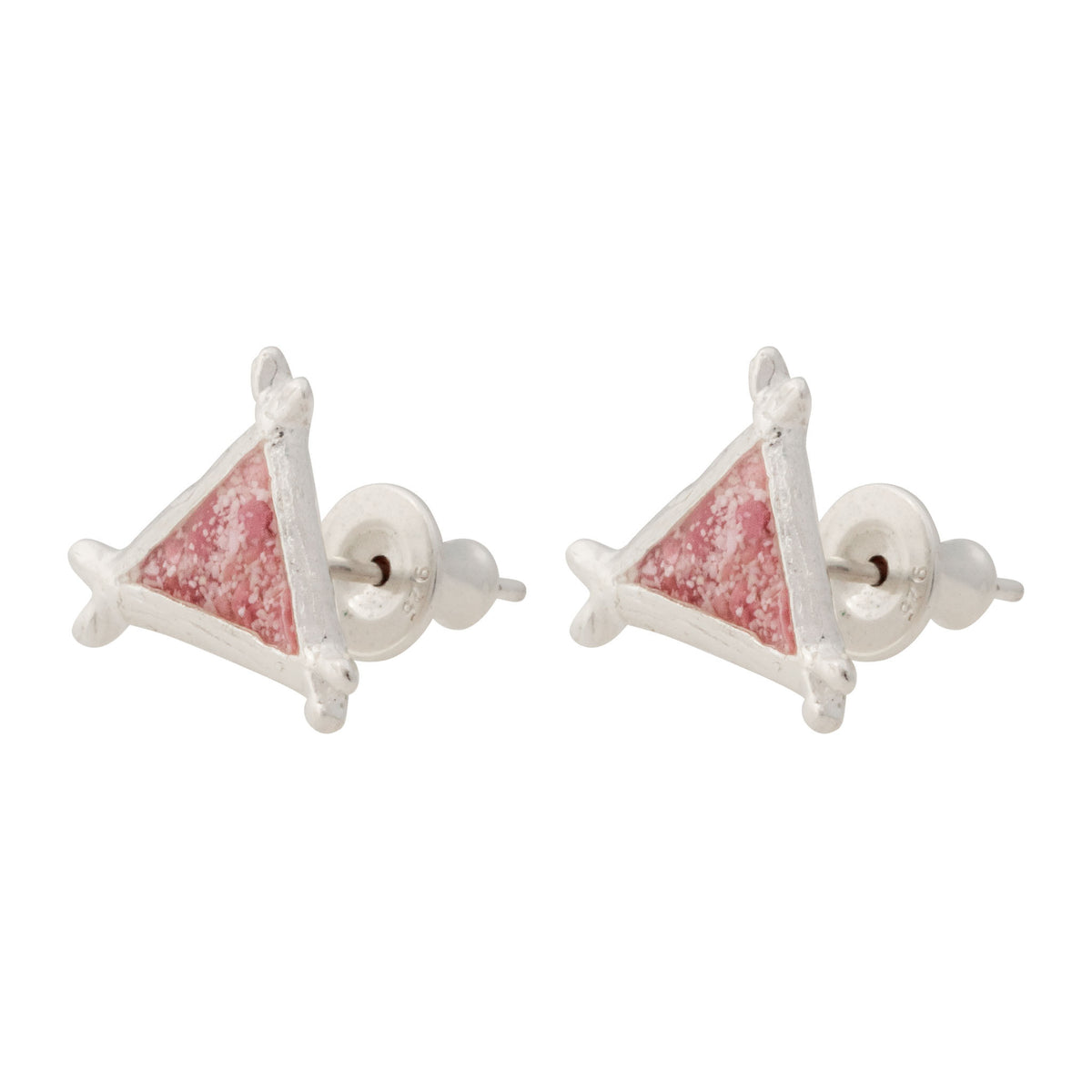 Splash ~ Triangle (Small) Stud Earrings - Alexandra Mosher Studio Jewellery Bermuda Fine