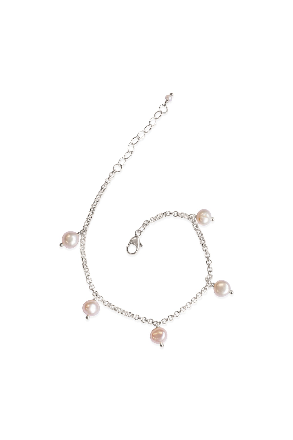 Pearl ~ White Dangle Bracelet