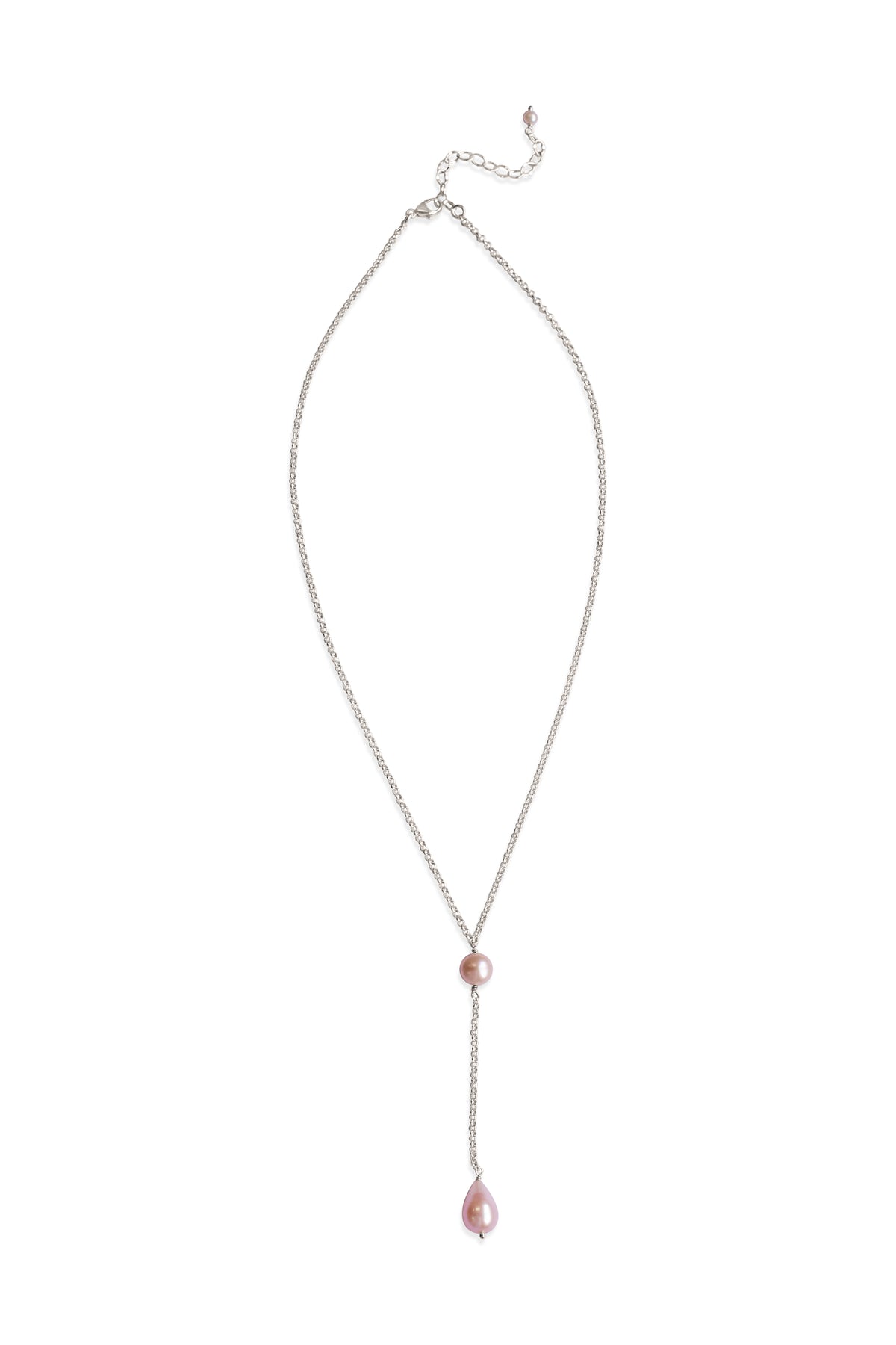 Pearl ~ Peach Drop Necklace