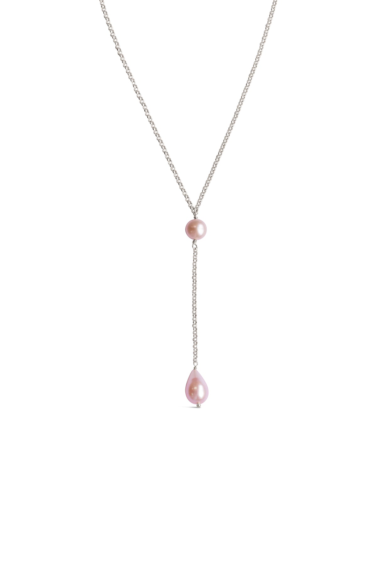 Pearl ~ Peach Drop Necklace