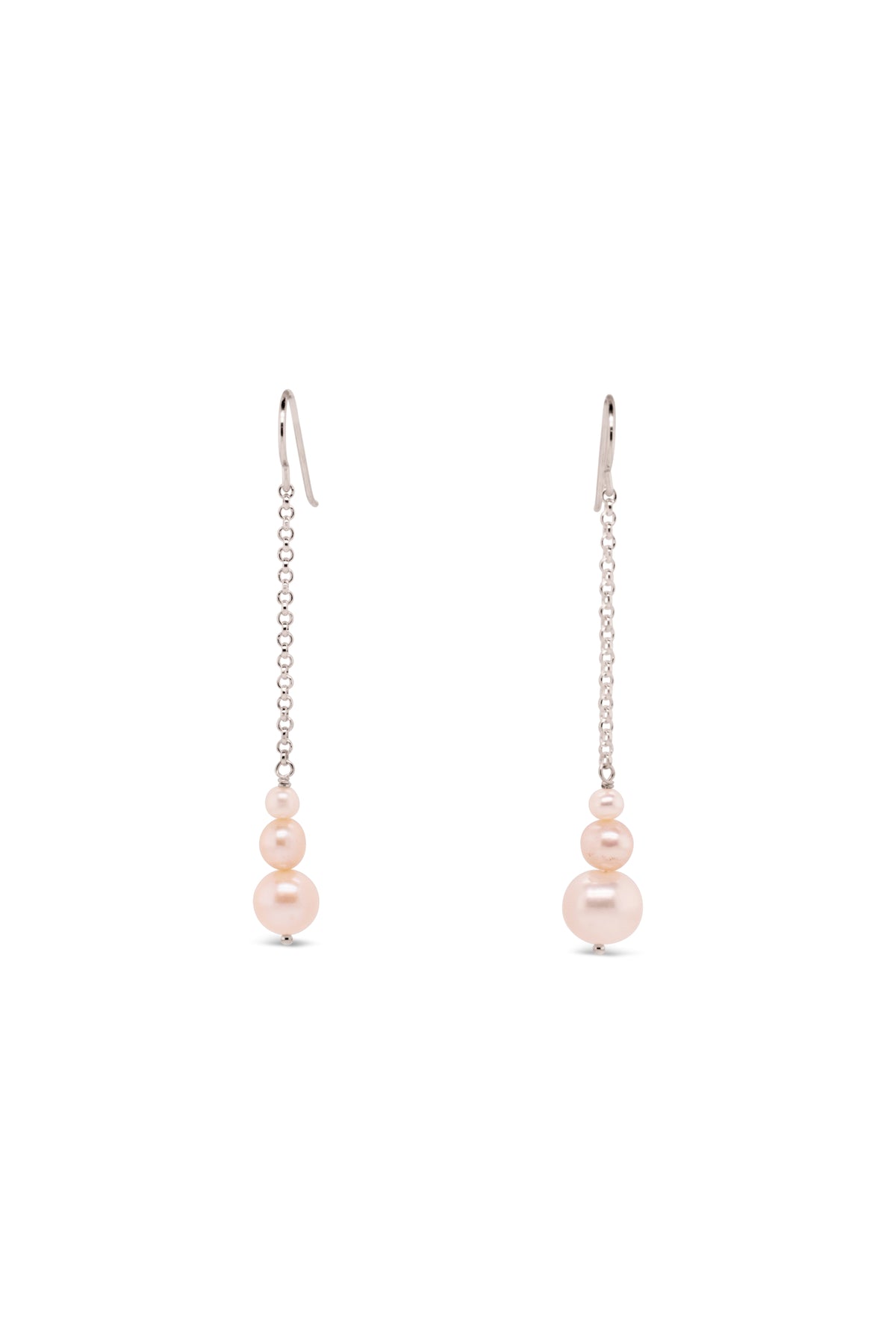 Pearl ~ White Drop Earrings