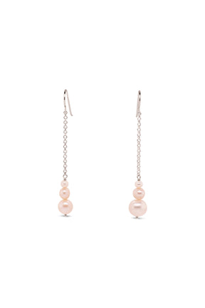 Pearl ~ White Drop Earrings
