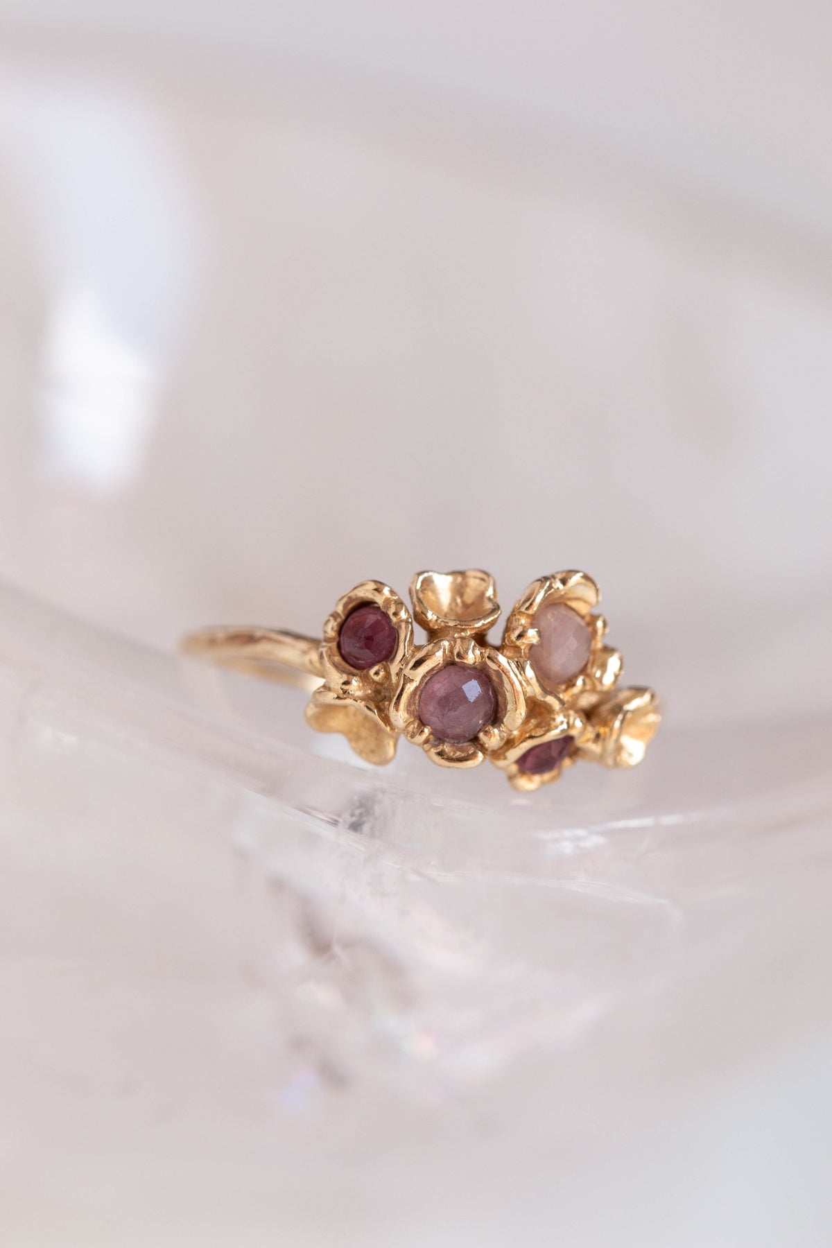 Custom Design ~ Barnacle Cluster Rung with Rubies