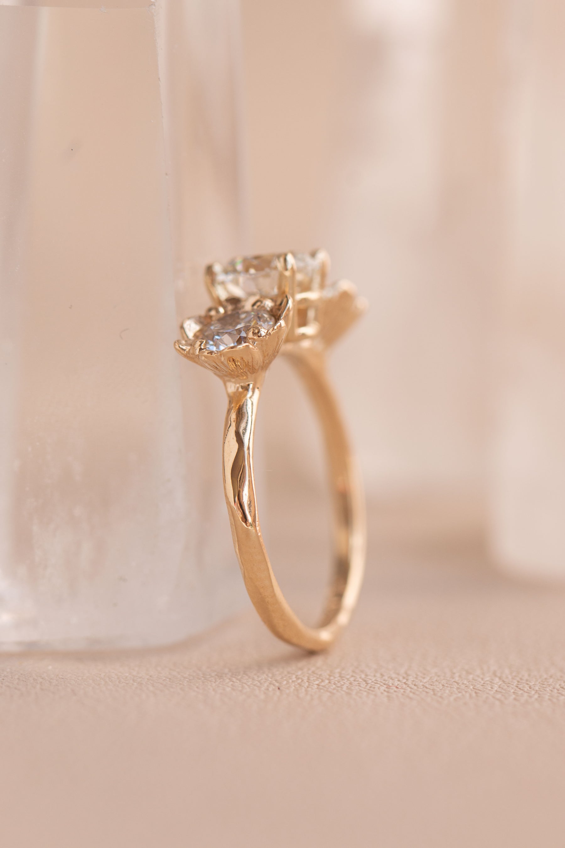 Custom Design ~ 3 Stone Barnacle Ring