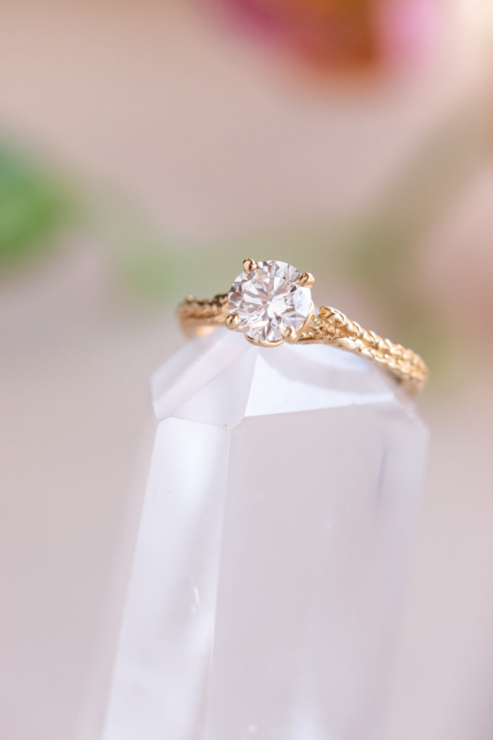 Custom Design ~ Cedar Sprig Diamond Ring