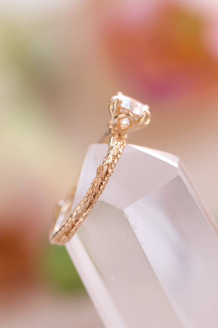 Custom Design ~ Cedar Sprig Diamond Ring