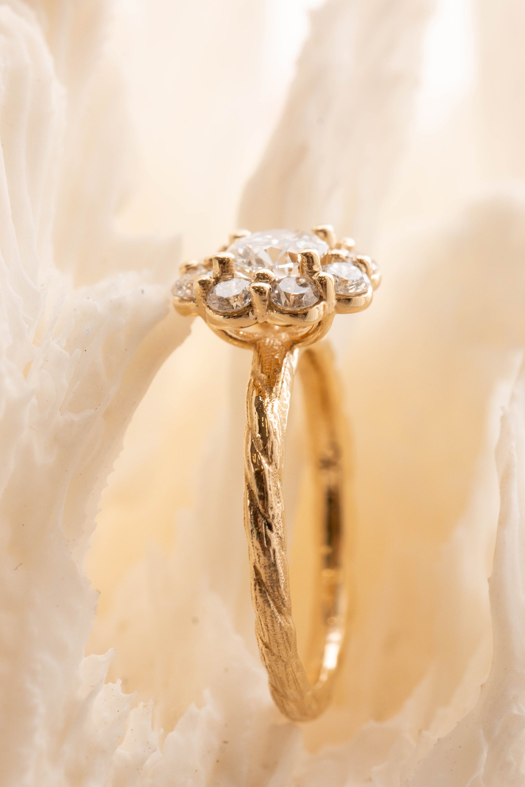 Custom Design ~ Kite String Halo Dimond Ring