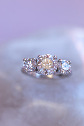 Custom Design ~ Kite String Barnacle & Caviar Diamond Ring