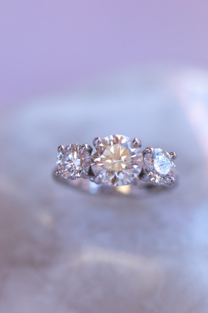 Custom Design ~ Kite String Barnacle & Caviar Diamond Ring