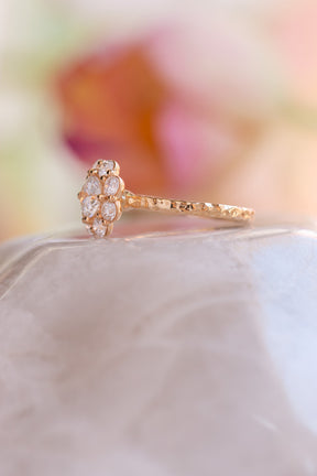 Custom Design ~ Reef Vintage Halo Dimond Ring