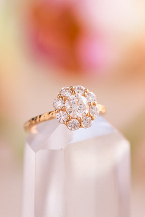 Custom Design ~ Reef Vintage Halo Dimond Ring
