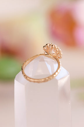 Custom Design ~ Reef Vintage Halo Dimond Ring