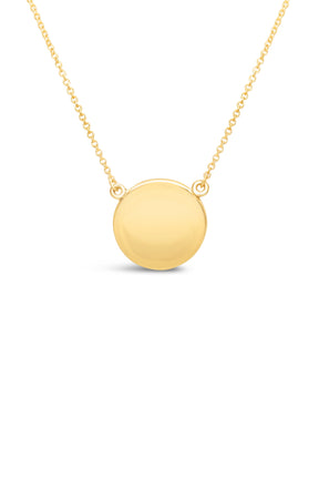 Bermuda ~ Coin Inline Necklace in Gold