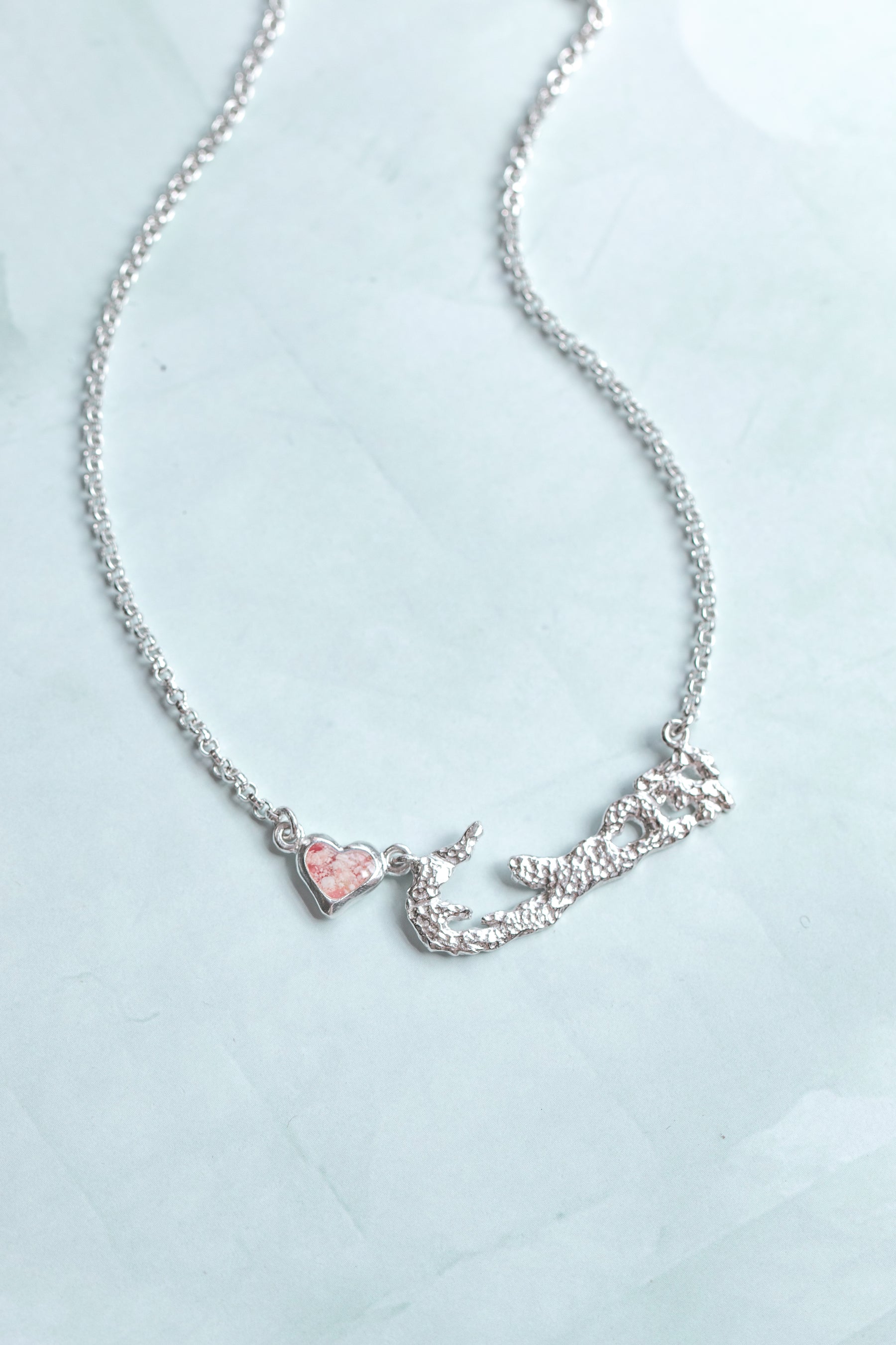 Bermuda ~ "I Love Bermuda" Island Inline Necklace