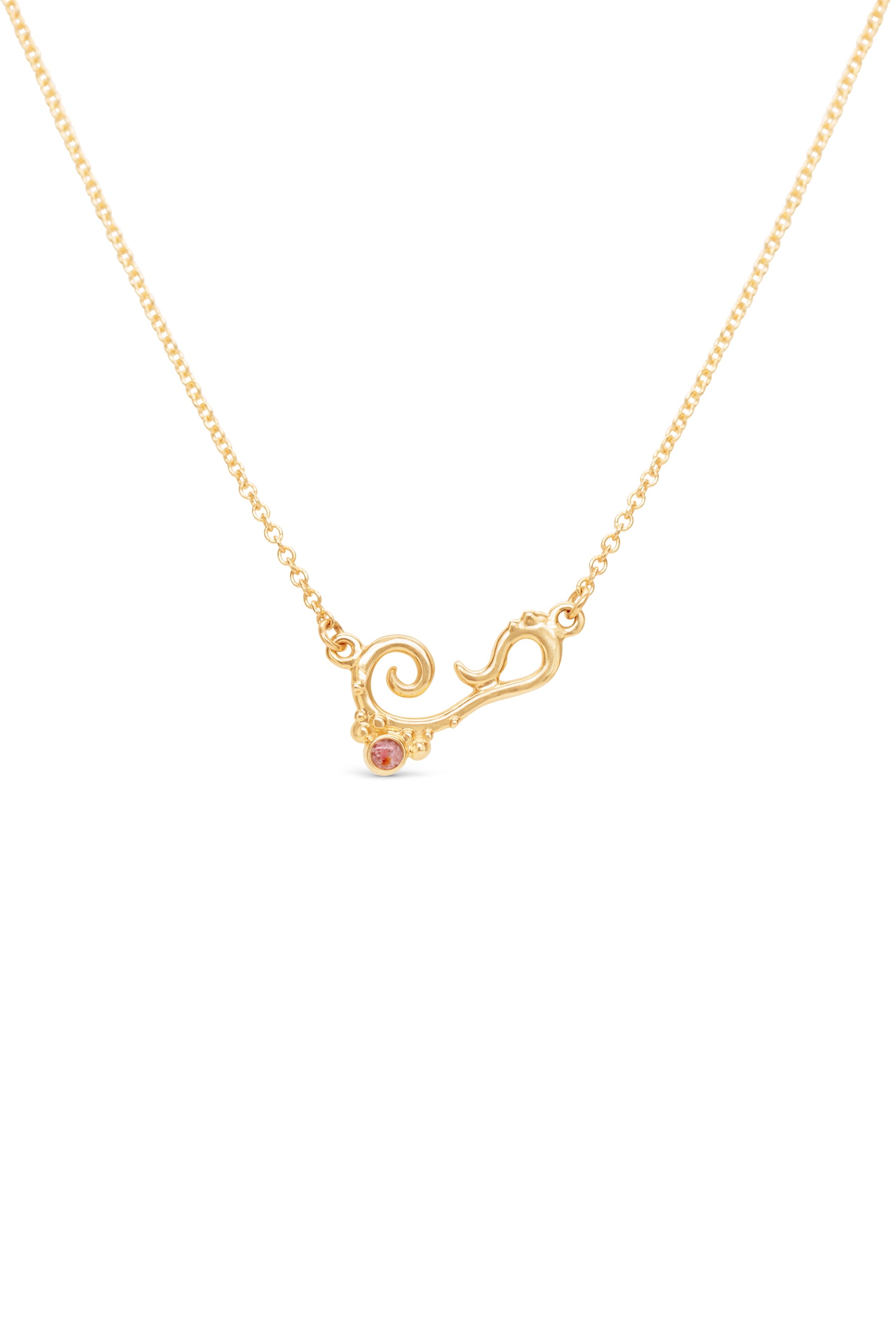 Bermuda ~ Small Inline Necklace in Gold