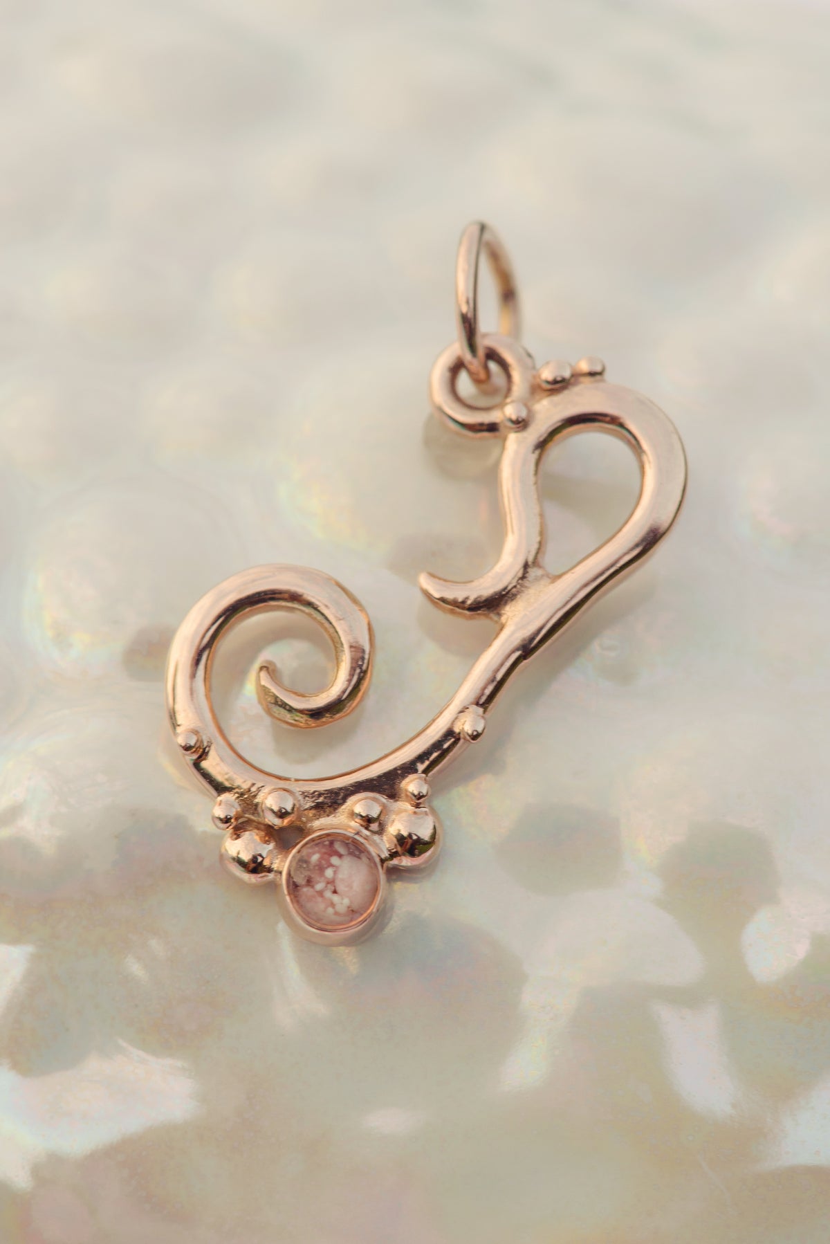 Bermuda ~ Small Pendant in Gold - Alexandra Mosher Studio Jewellery