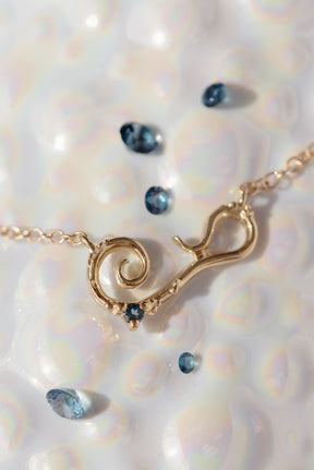 Bermuda ~ Birthstone Necklace in Gold