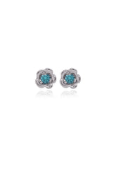 Barnacles ~ 1.75mm 14KW Blue Topaz Stud Earrings