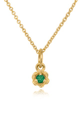 Barnacles ~ 2.5mm 14KY Emerald Pendant