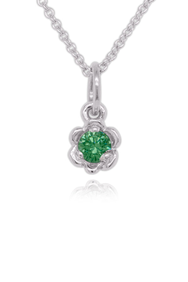 Barnacles ~ 3.5mm 14KW Emerald Pendant