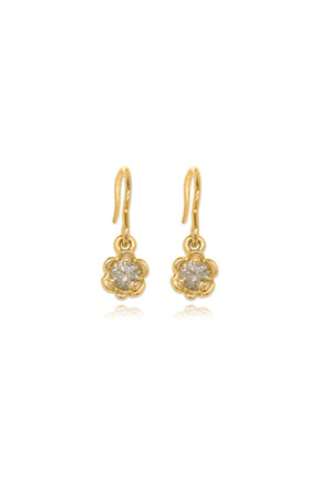 Barnacles ~ 3.5mm Gold Diamond Earrings