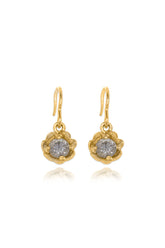 Barnacles ~ 5mm Gold Diamond Earrings