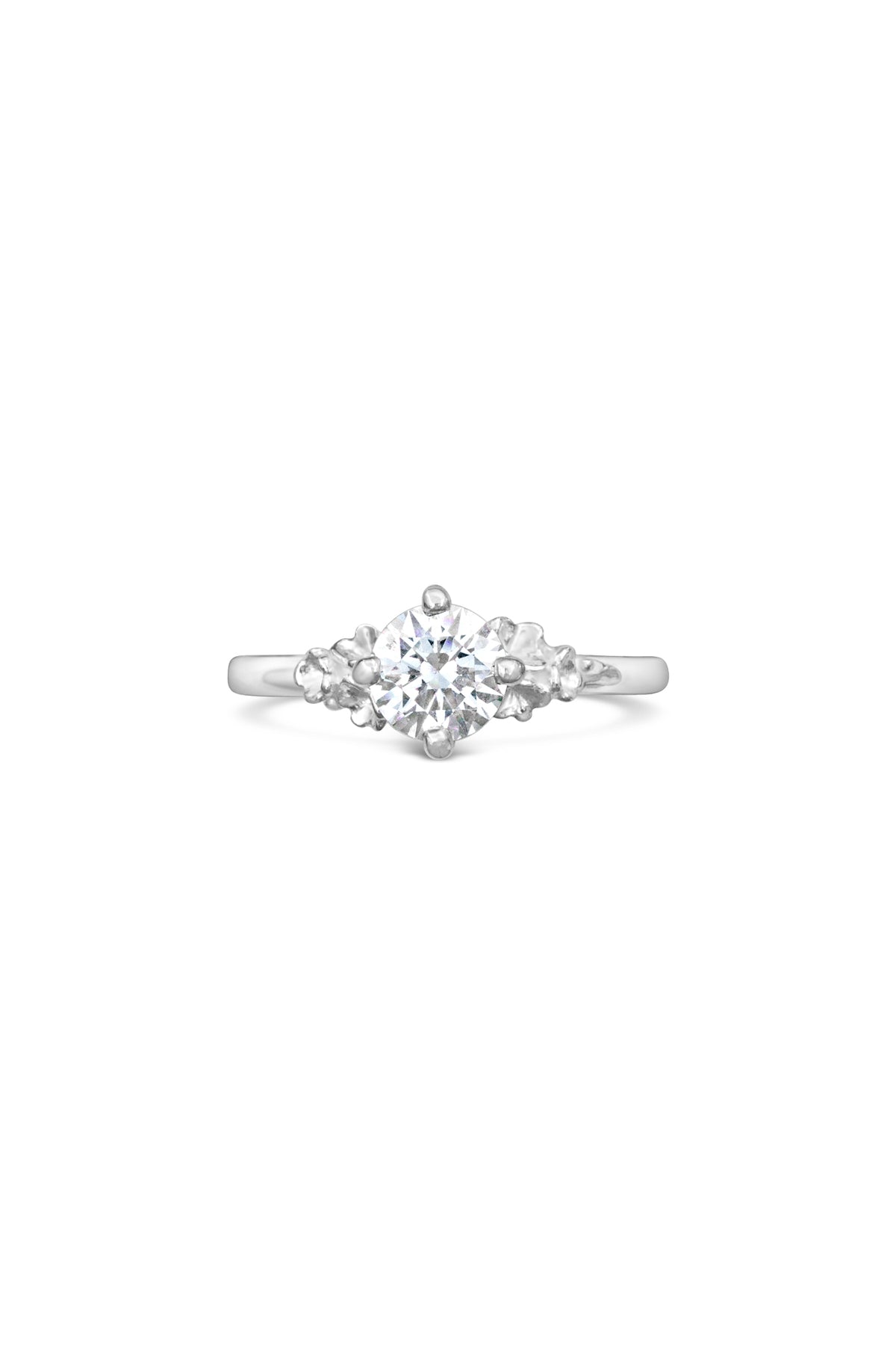 Engagement Rings ~ Barnacle Compass 4 Prong Round Ring
