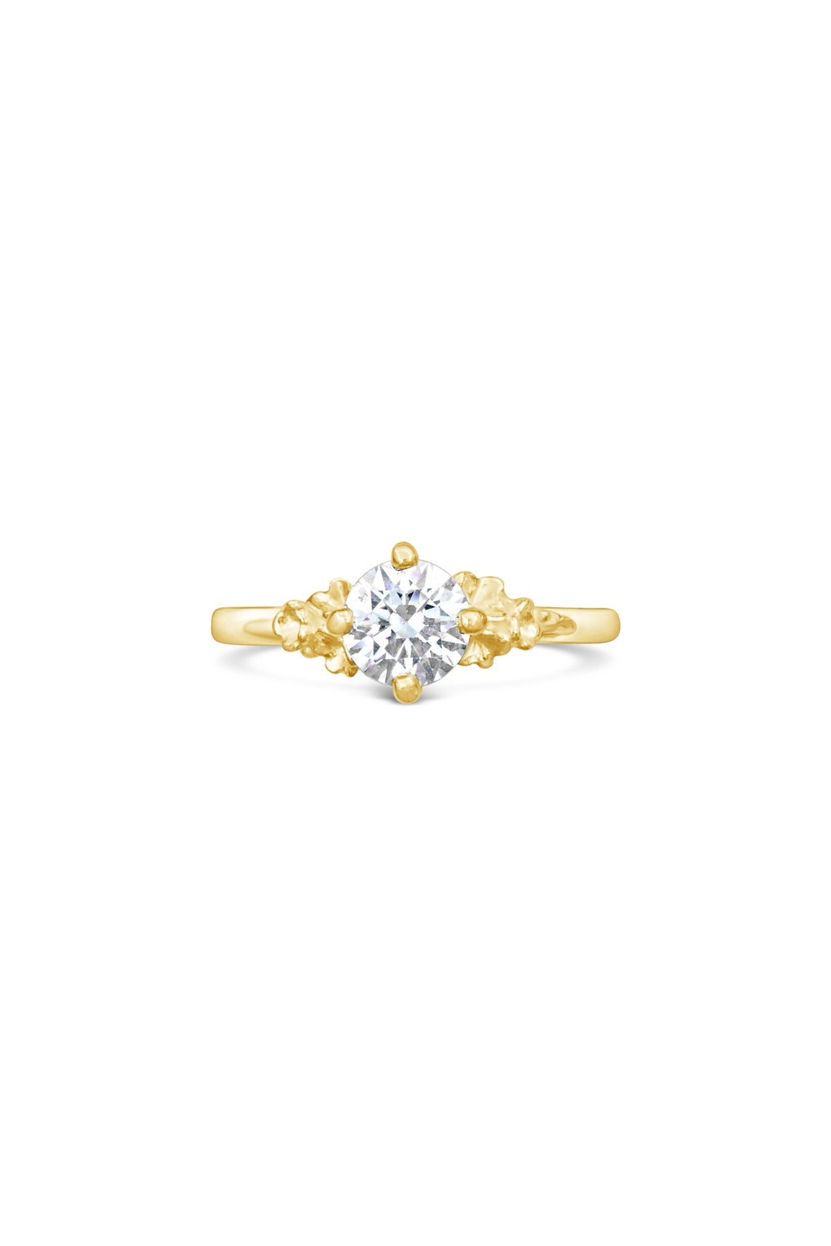 Engagement Rings ~ Barnacle Compass 4 Prong Round Ring