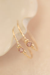 Coral Caviar ~ Large Hoop Earrings in Gold