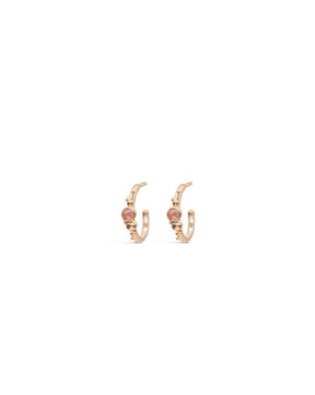 Coral Caviar ~ Small Hoop Earrings in Gold