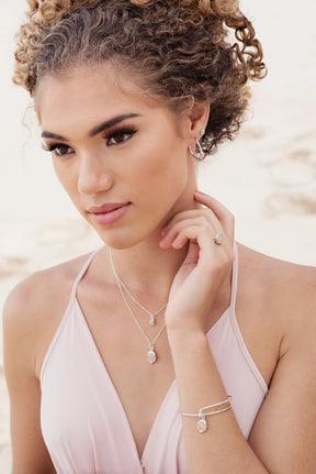 Coral Caviar ~ Tiny Stud Earrings