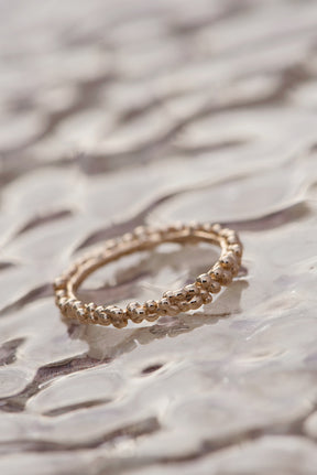 Caviar ~ Medium Ring in Gold