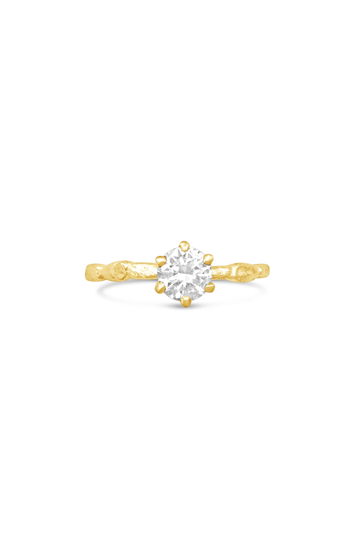 Engagement Rings ~ Coral Small 6 Prong Round Ring