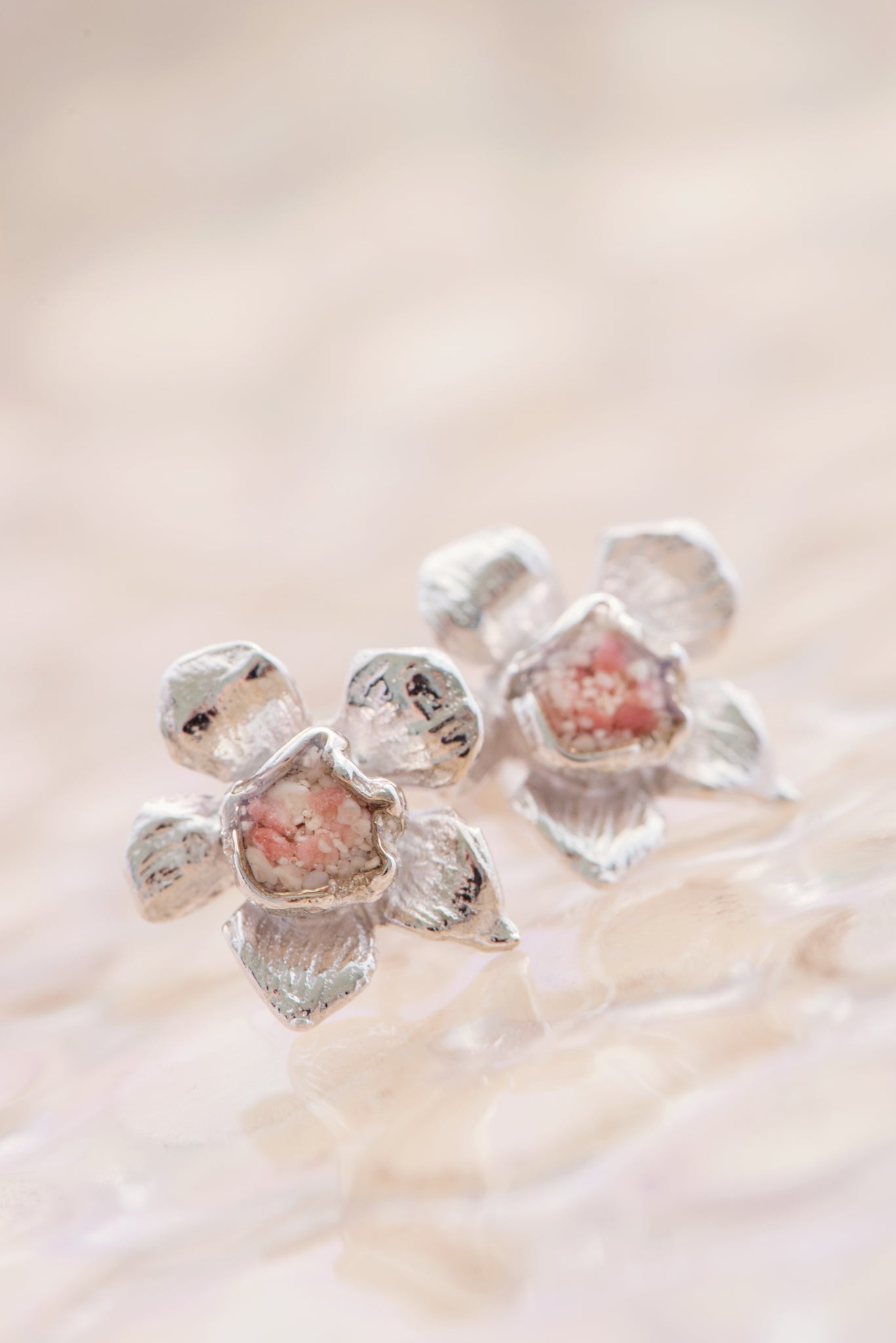 Fera ~ Tiny Flower Stud Earrings