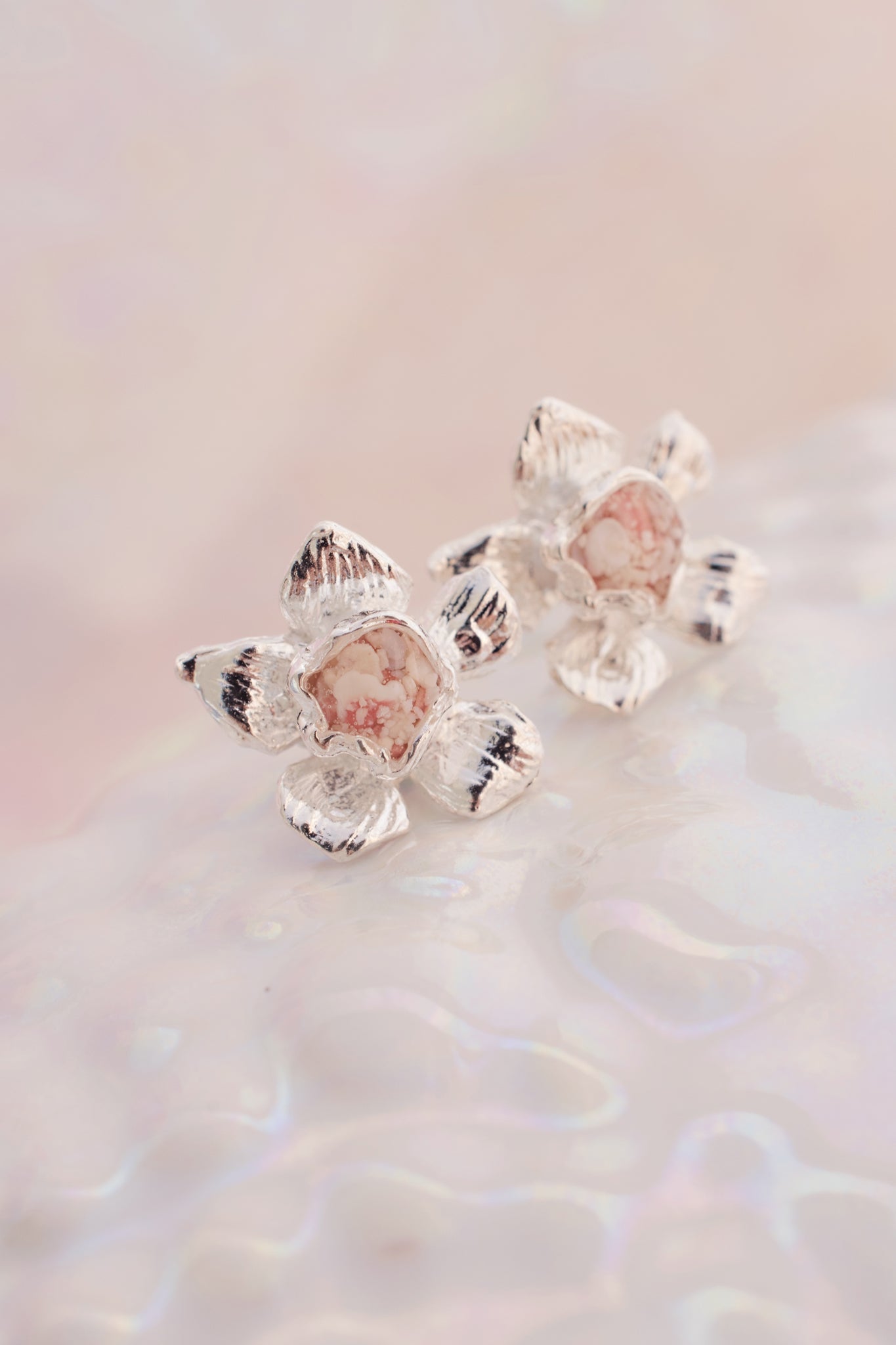 Fera ~ Tiny Flower Stud Earrings