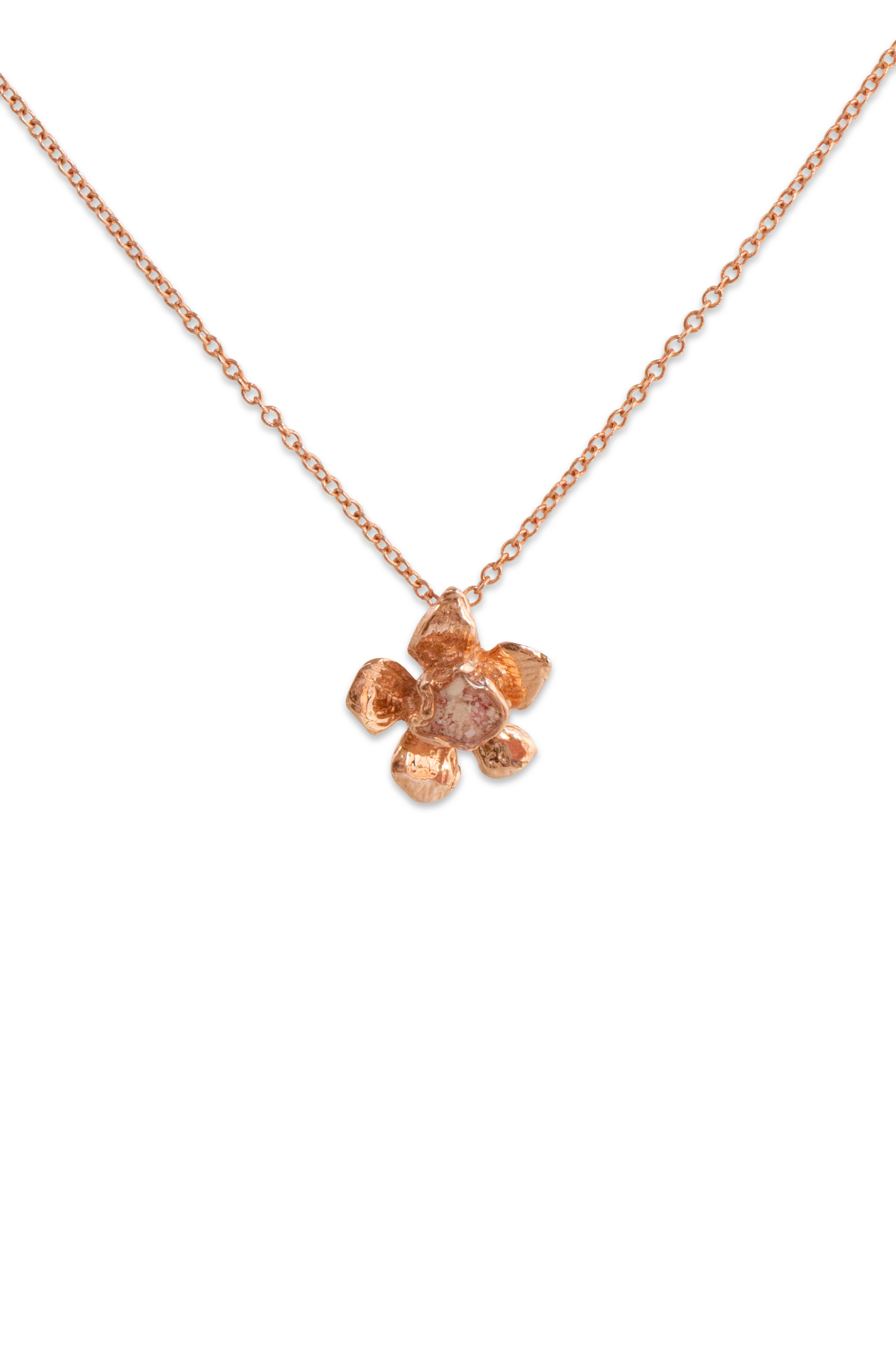 Fera ~ Tiny Flower Pendant in Gold - Alexandra Mosher Studio Jewellery