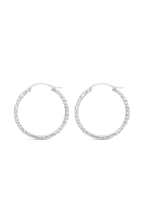 Hoops ~ Caviar Large